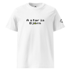 T-shirt Euphron « A star is Björn », coloris blanc : hommage à Björn Borg, légende du tennis