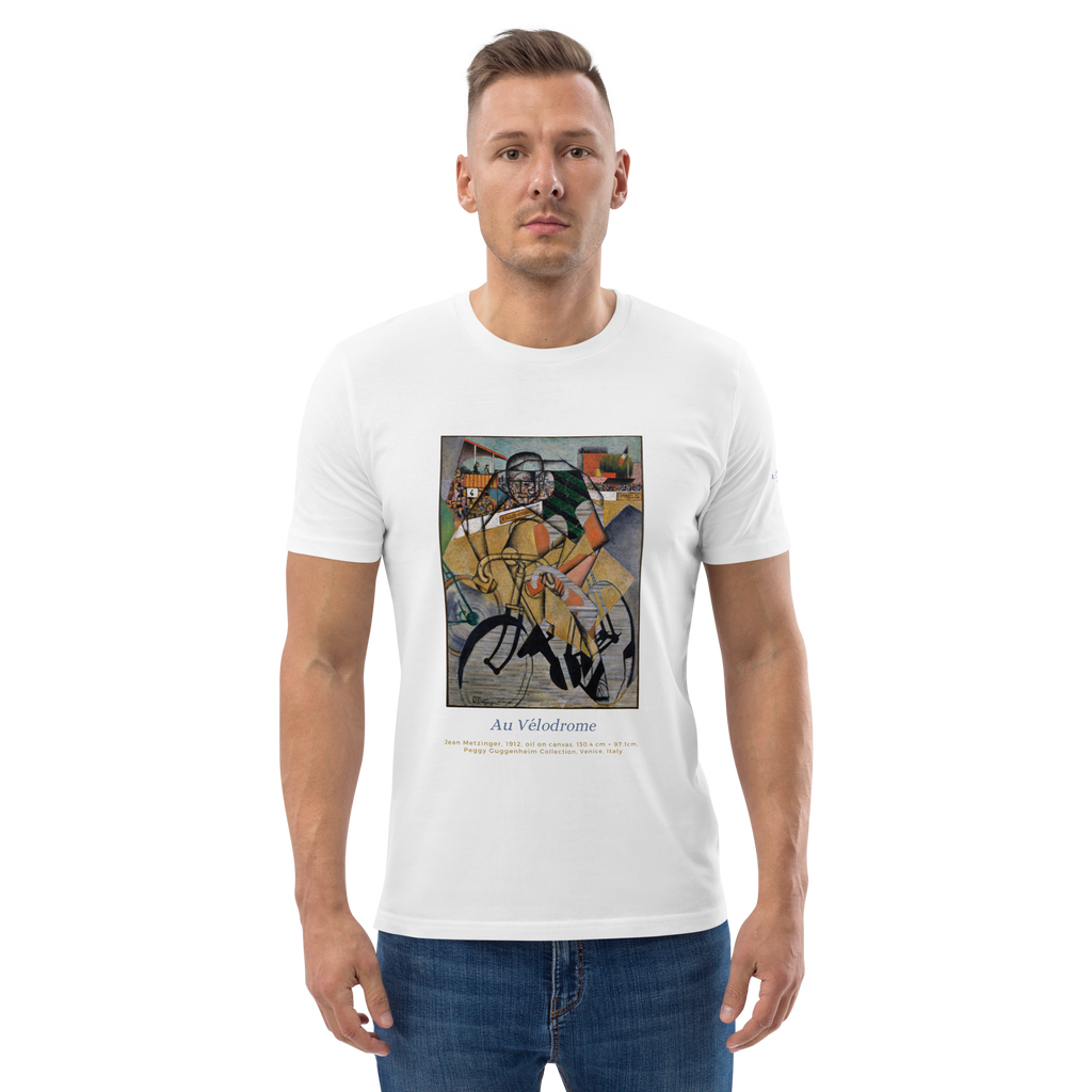 T-shirt Euphron « Au Vélodrome, Jean Metzinger », coloris blanc : Au Vélodrome, tableau cubiste de Jean Metzinger