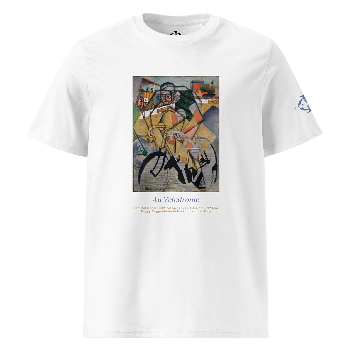 T-shirt Euphron « Au Vélodrome, Jean Metzinger », coloris blanc : Au Vélodrome, tableau cubiste de Jean Metzinger