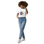 T-shirt Euphron « Ceci n'est pas un ballon de football », coloris blanc : La Trahison des images de Magritte revisitée avec un ballon de football – vue de face