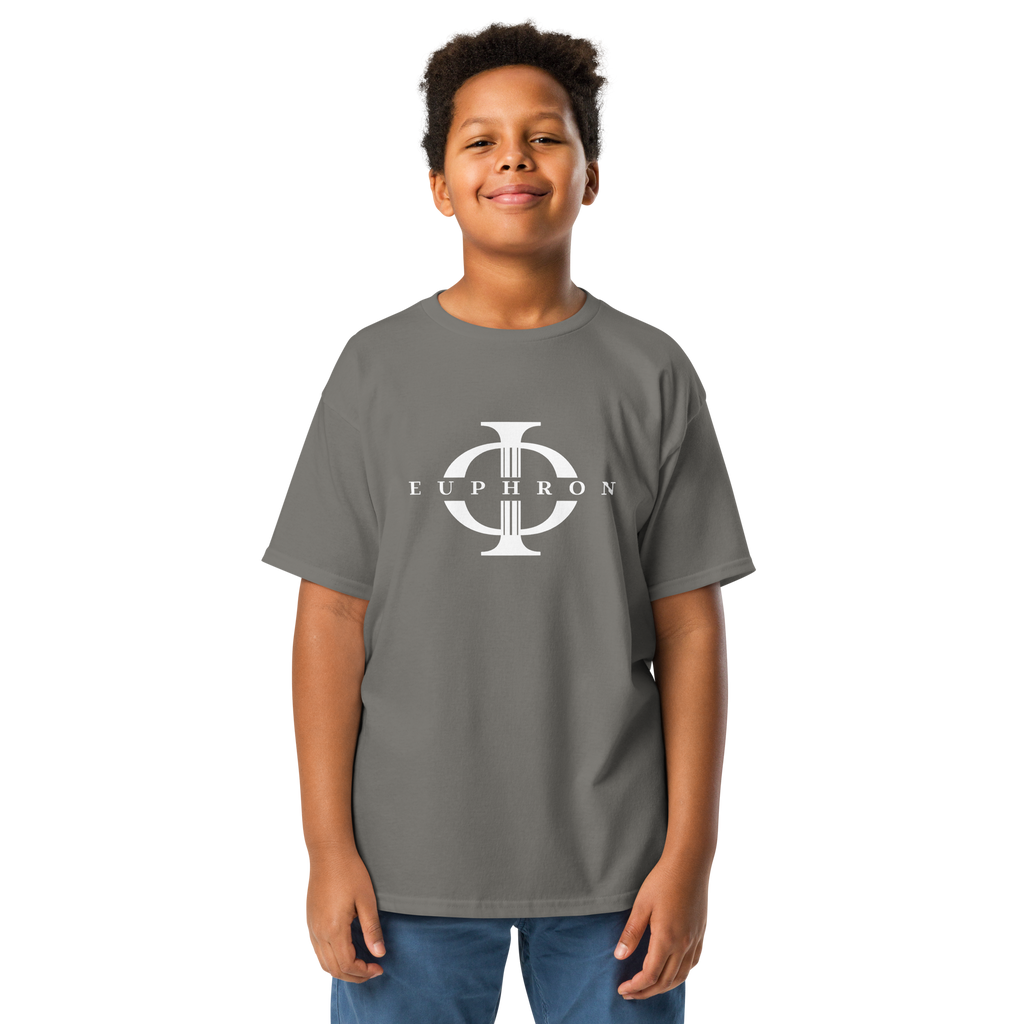 T-shirt enfant Euphron « Euphron Classic », coloris gris : signé du logo Euphron – vue de face