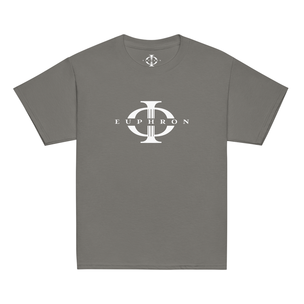 T-shirt enfant Euphron « Euphron Classic », coloris gris : signé du logo Euphron – vue de face