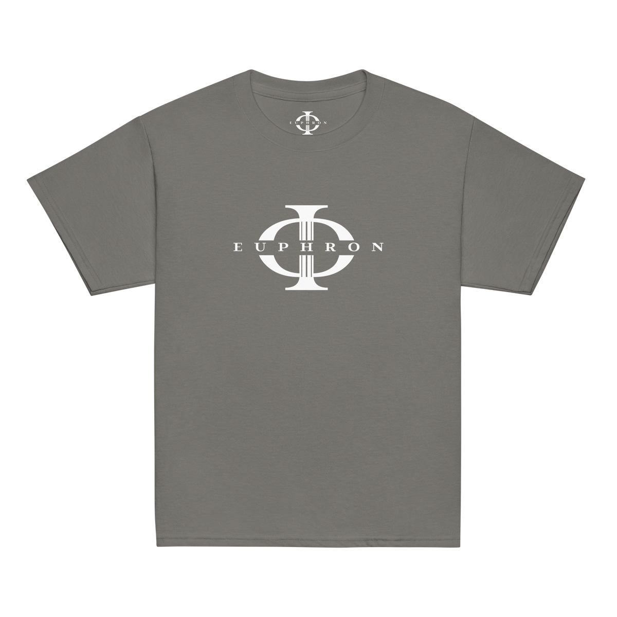 T-shirt enfant Euphron « Euphron Classic », coloris gris : signé du logo Euphron – vue de face