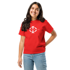 T-shirt enfant Euphron « Euphron Classic », coloris rouge : signé du logo Euphron – vue de face