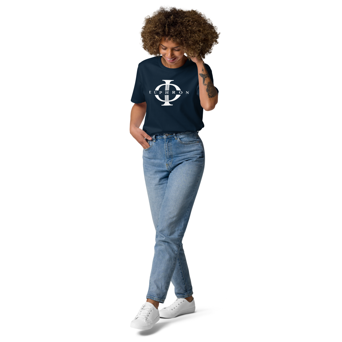 T-shirt Euphron « Euphron Classic », coloris bleu marine : signé du logo Euphron