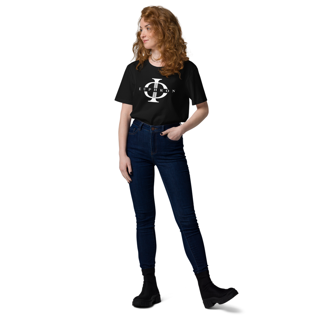 T-shirt Euphron « Euphron Classic », coloris noir : signé du logo Euphron – vue de face
