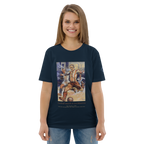 T-shirt Euphron « Football match at the Minettes », coloris bleu marine : un match de football peint par Jean Jacoby