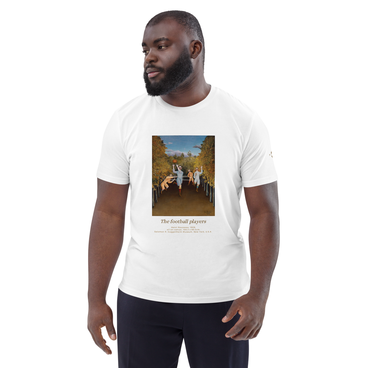T-shirt Euphron « The football players, Henri Rousseau », coloris blanc : Les Joueurs de football d'Henri Rousseau