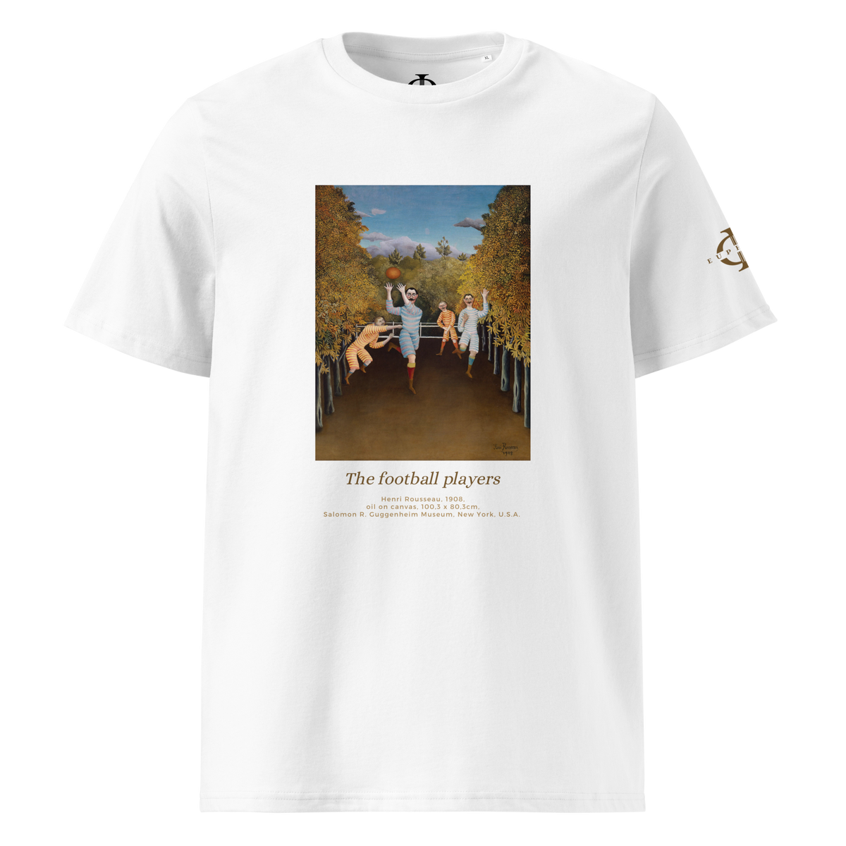 T-shirt Euphron « The football players, Henri Rousseau », coloris blanc : Les Joueurs de football d'Henri Rousseau