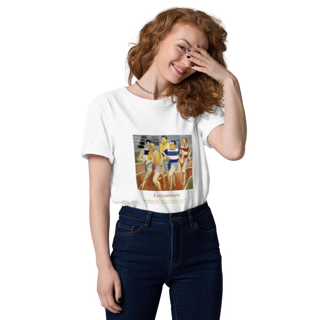 T-shirt Euphron « Les Coureurs, Robert Delaunay », coloris blanc : Les Coureurs, tableau de Robert Delaunay