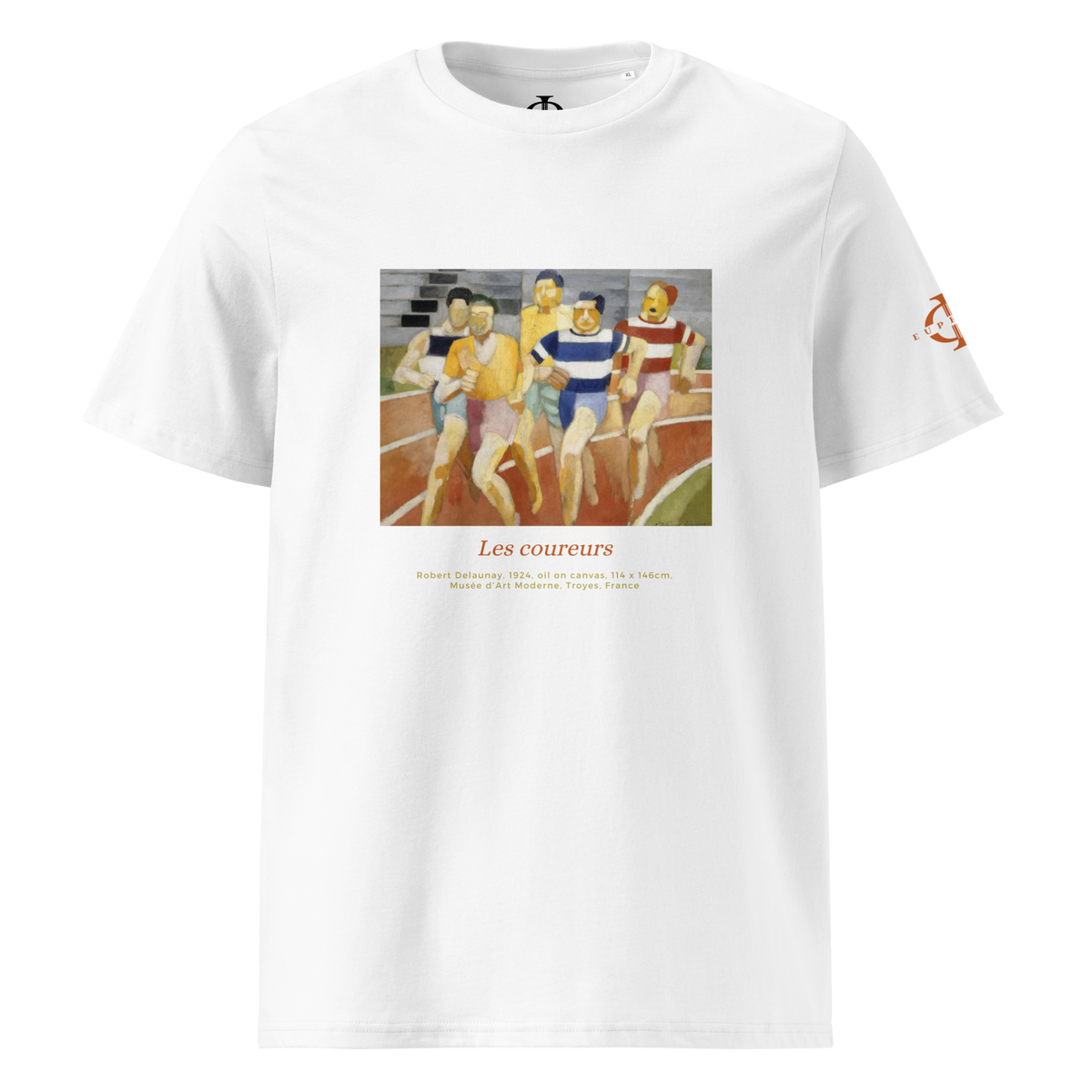 T-shirt Euphron « Les Coureurs, Robert Delaunay », coloris blanc : Les Coureurs, tableau de Robert Delaunay