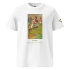 T-shirt Euphron « Rugby, Jean Jacoby », coloris blanc : un joueur de rugby peint par Jean Jacoby