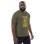 T-shirt Euphron « Rugby, Jean Jacoby », coloris kaki : un joueur de rugby peint par Jean Jacoby – vue de trois quarts