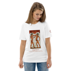 T-shirt Euphron « Young Boxers of Akrotiri », coloris blanc : la fresque antique des Jeunes Boxeurs d'Akrotiri