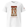 T-shirt Euphron « Young Boxers of Akrotiri », coloris blanc : la fresque antique des Jeunes Boxeurs d'Akrotiri