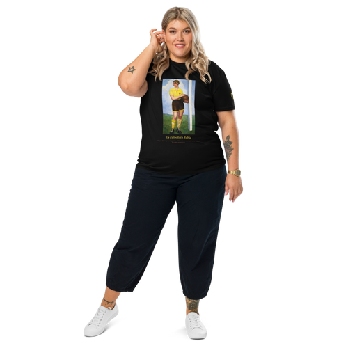 T-shirt - La Futbolista Rubia, Ángel Zárraga - Noir Euphron Store