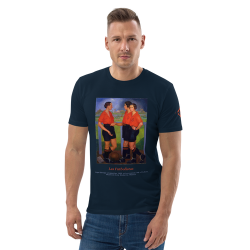 T-shirt  - Las Futbolistas, Ángel Zárraga - Bleu marine Euphron Store