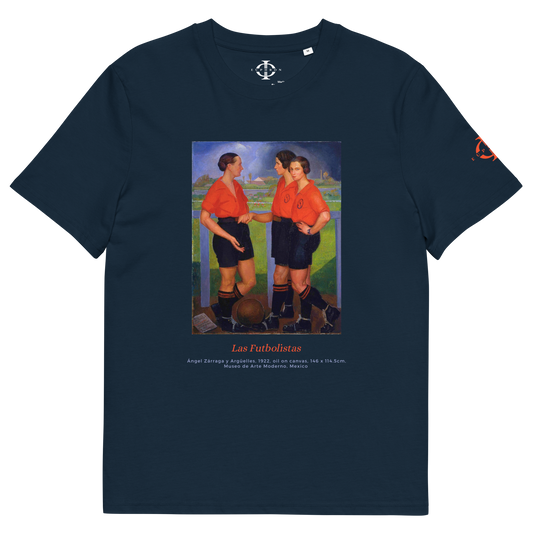 T-shirt  - Las Futbolistas, Ángel Zárraga - Bleu marine