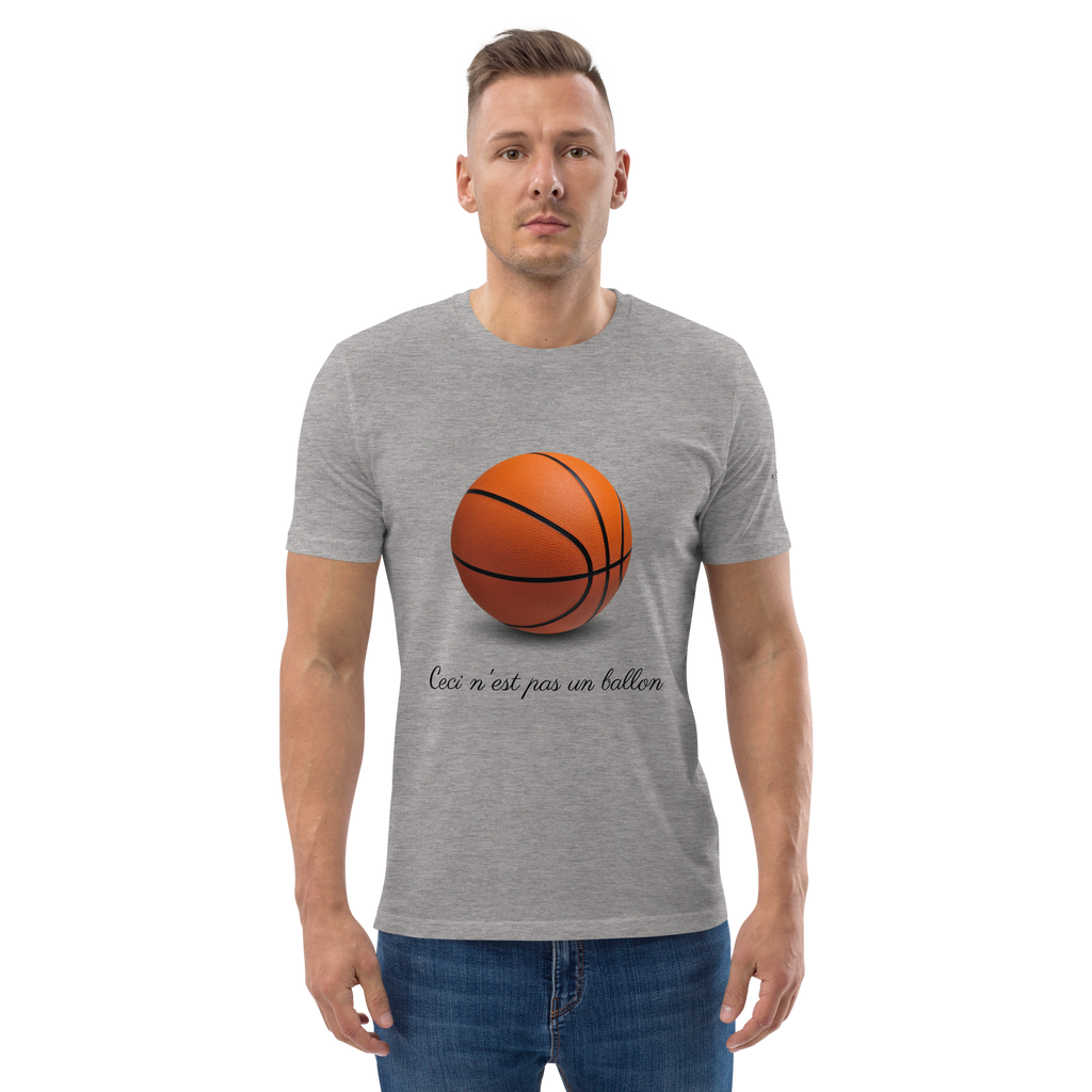 T-shirt - Ceci n'est pas un ballon de basketball - Gris Euphron Store