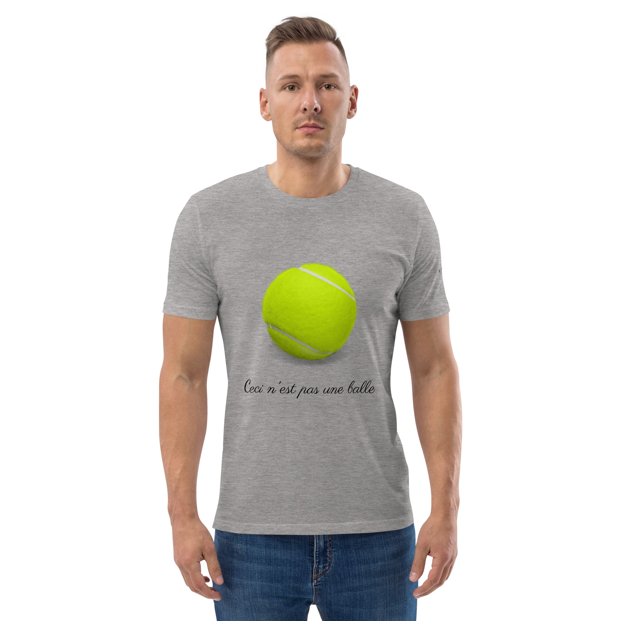 T-shirt - Ceci n'est pas une balle de tennis - Gris Euphron Store