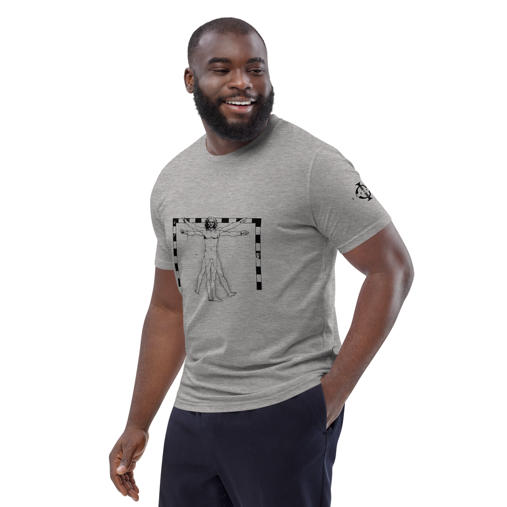 T-shirt - The Vitruvian Handball Goalkeeper - Gris Euphron Store