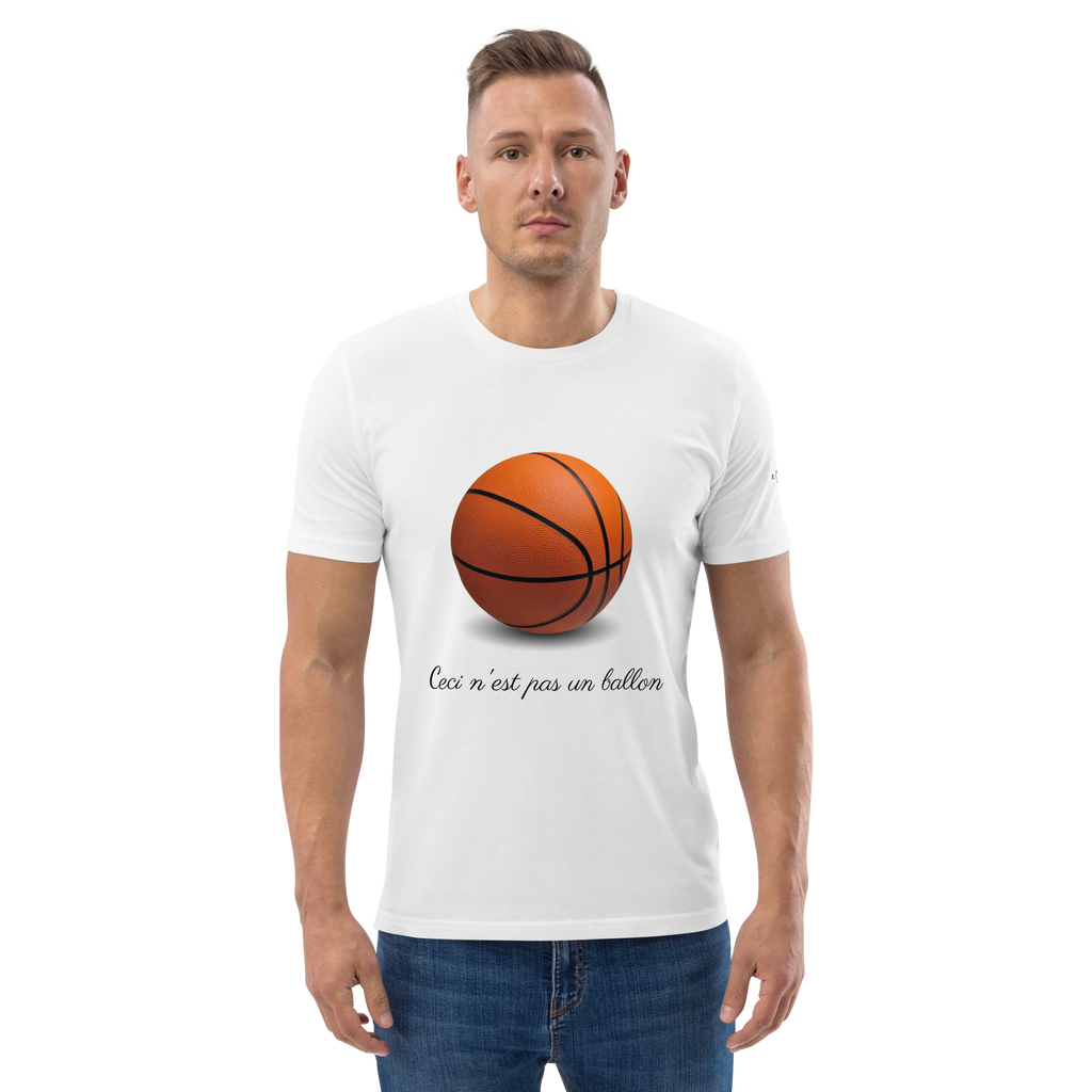 T-shirt - Ceci n'est pas un ballon de basketball - Blanc Euphron Store
