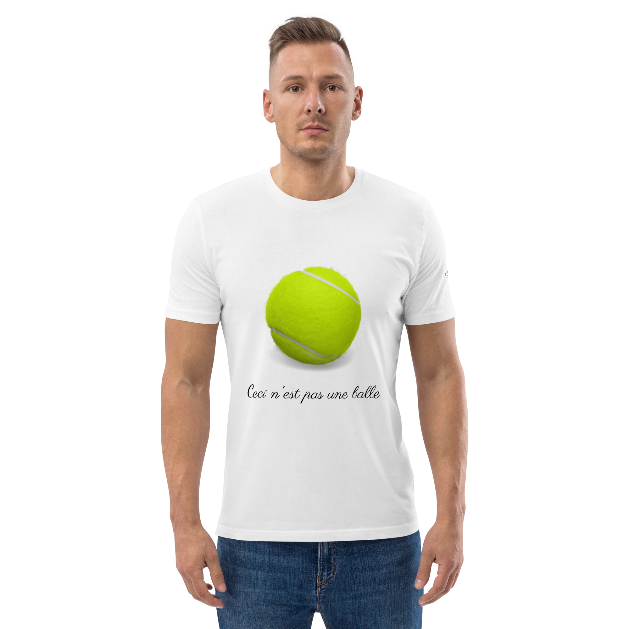 T-shirt - Ceci n'est pas une balle de tennis - Blanc Euphron Store