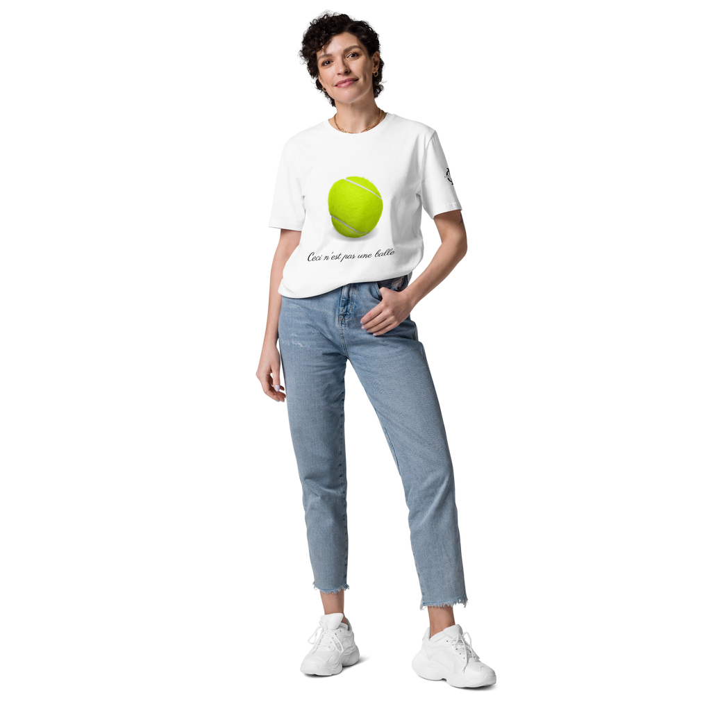 T-shirt - Ceci n'est pas une balle de tennis - Blanc Euphron Store