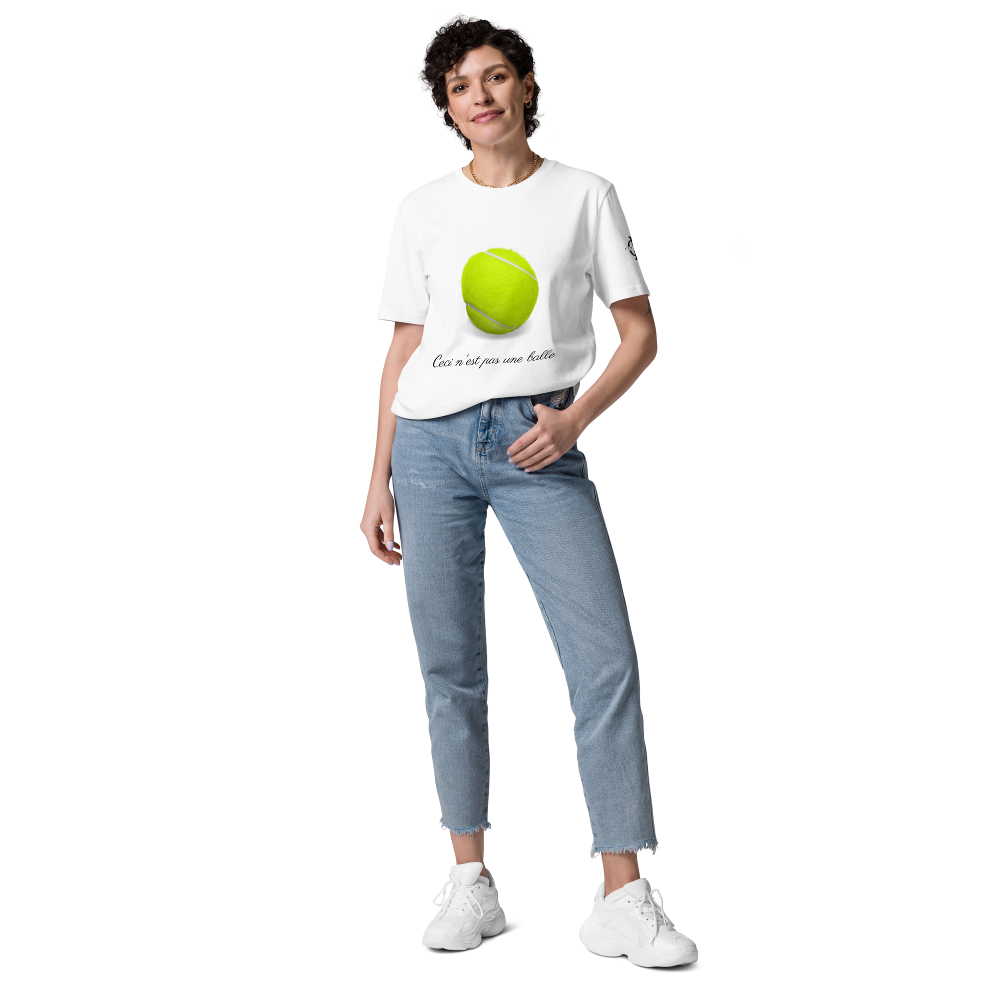 T-shirt - Ceci n'est pas une balle de tennis - Blanc Euphron Store