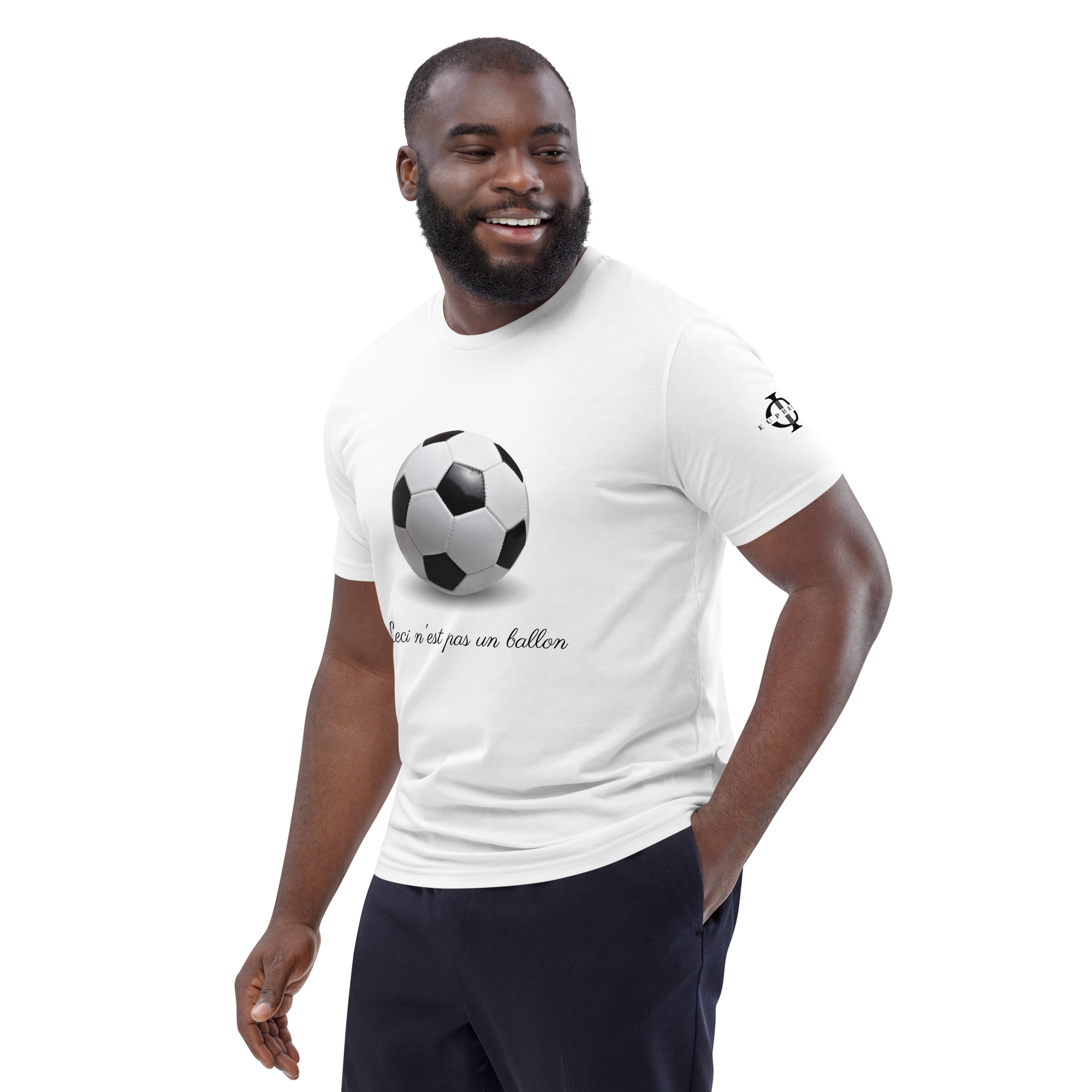 T-shirt - Ceci n'est pas un ballon de football - Blanc Euphron Store