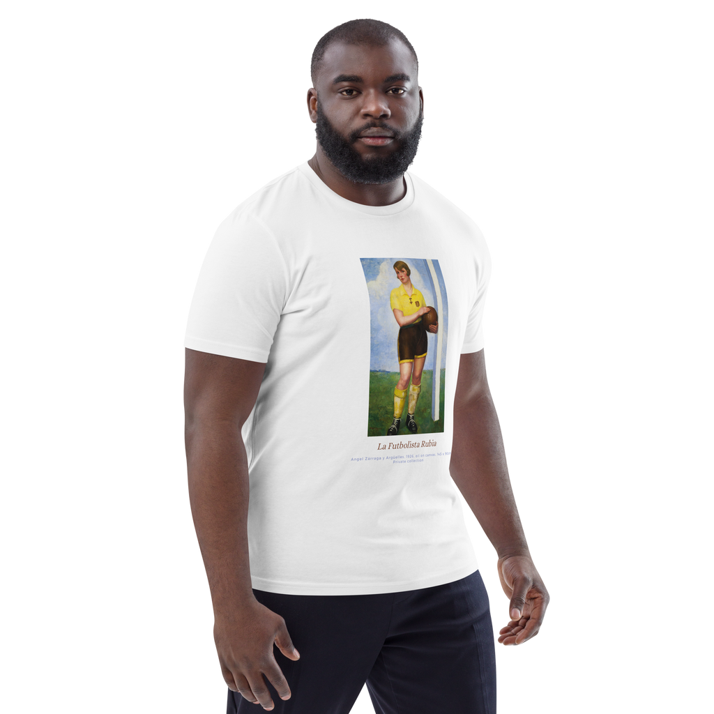 T-shirt - La Futbolista Rubia, Ángel Zárraga - Blanc Euphron Store