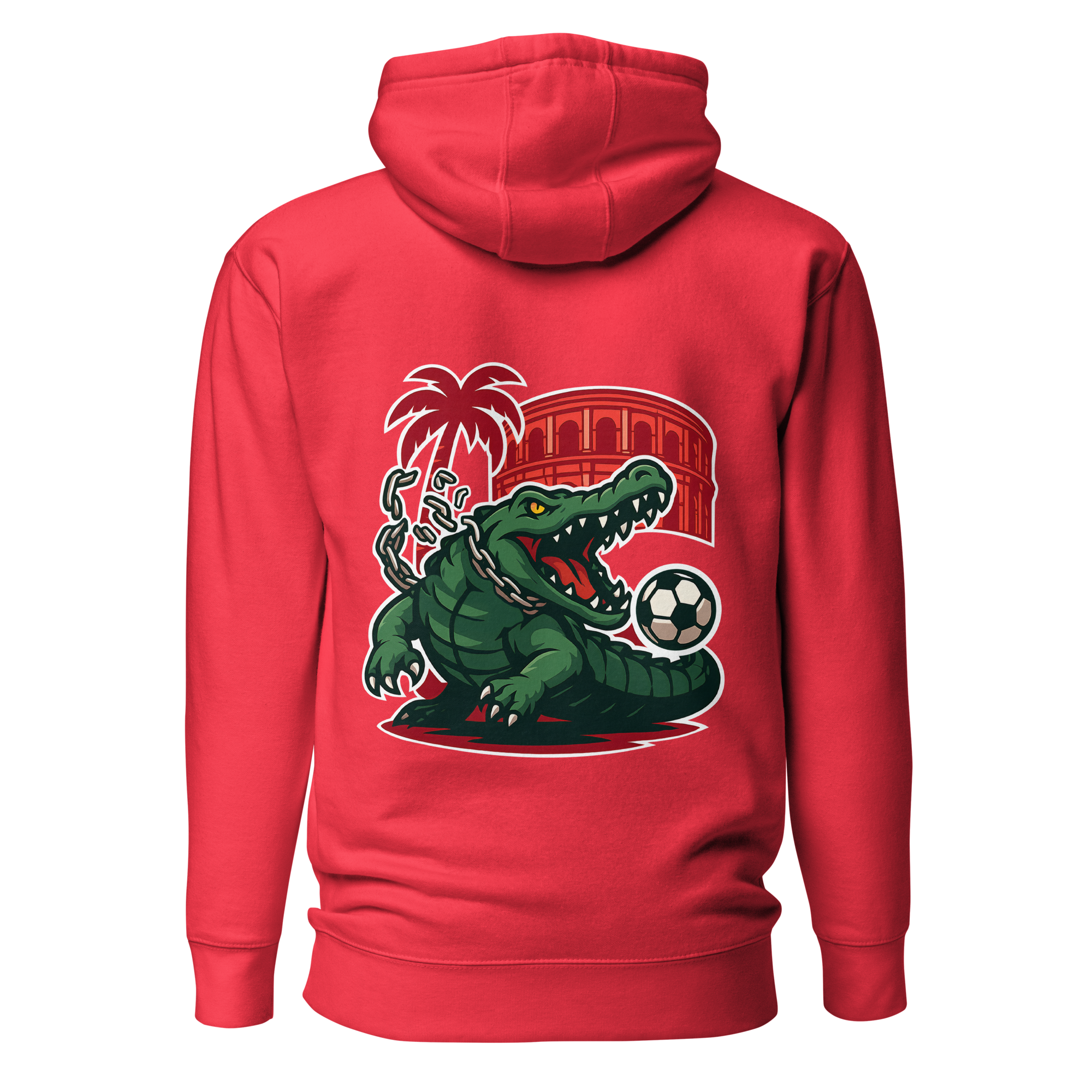 Hoodie - Crocodile Nîmois - Rouge Euphron Store