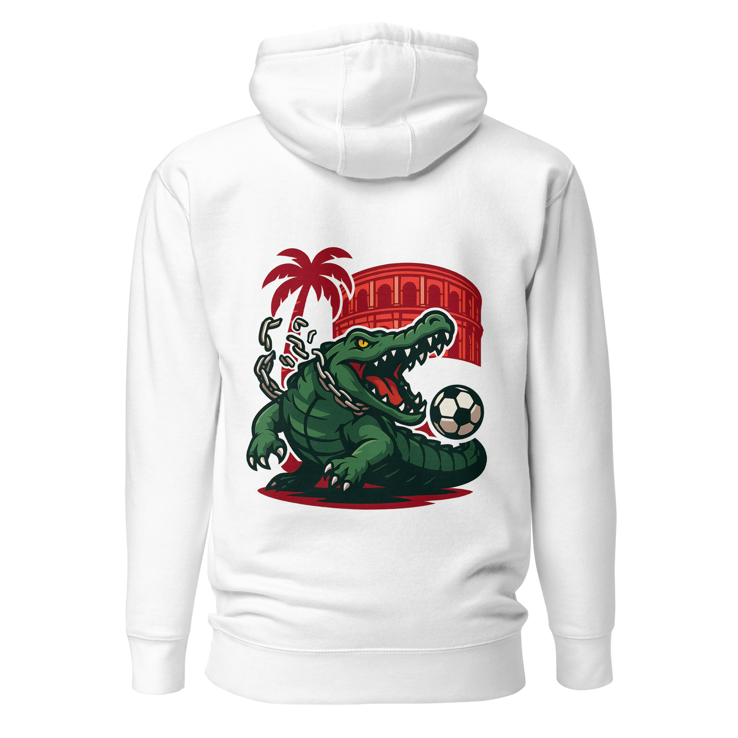Hoodie - Crocodile Nîmois - Blanc