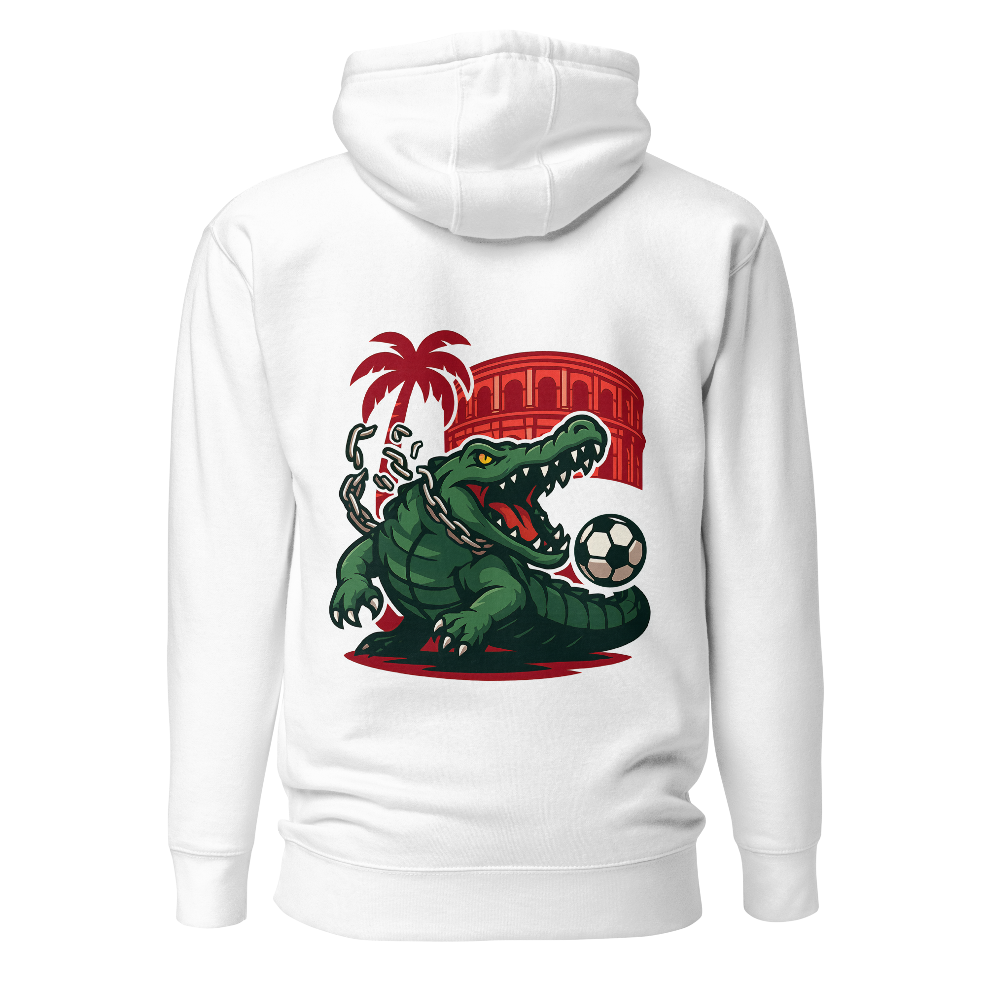 Hoodie - Crocodile Nîmois - Blanc Euphron Store