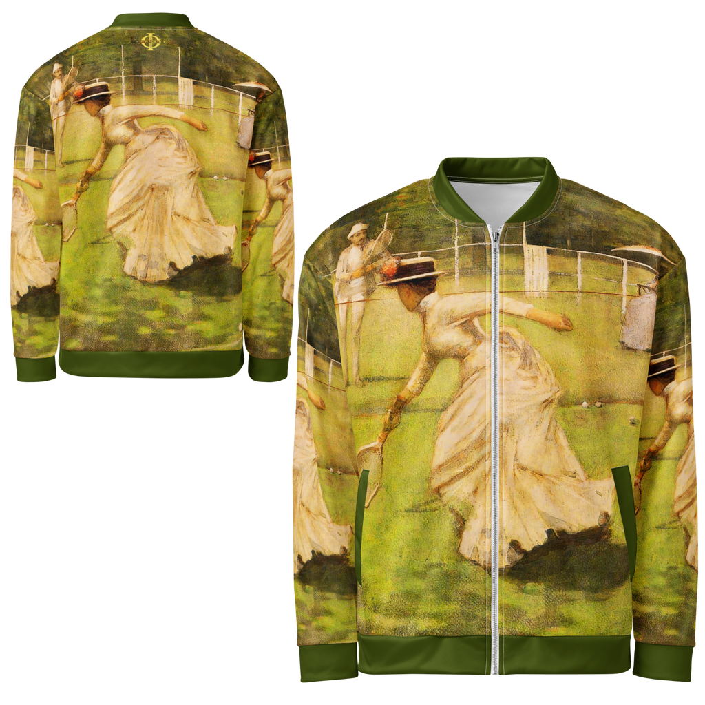 Veste bomber Euphron « A Rally, Sir John Lavery » : partie de tennis peinte par Sir John Lavery