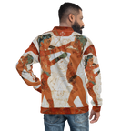 Veste bomber Euphron « Young Boxers of Akrotiri » : la fresque antique des Jeunes Boxeurs d'Akrotiri – vue de dos