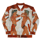 Veste bomber Euphron « Young Boxers of Akrotiri » : la fresque antique des Jeunes Boxeurs d'Akrotiri – vue de face