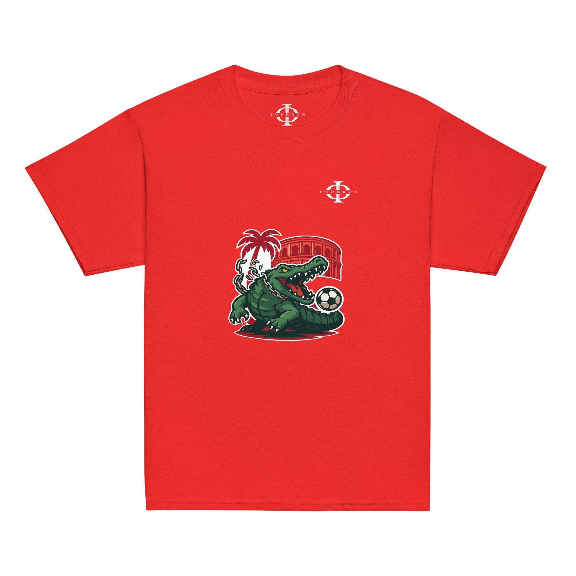 T-shirt enfant - Crocodile Nîmois - Rouge Euphron Store