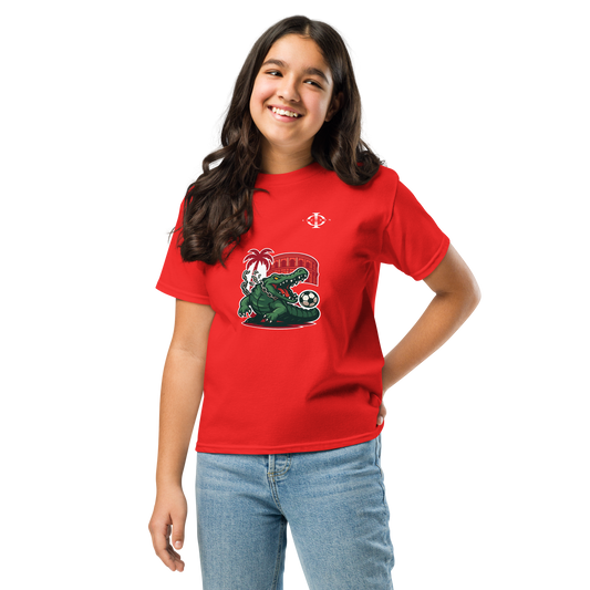 T-shirt enfant - Crocodile Nîmois - Rouge
