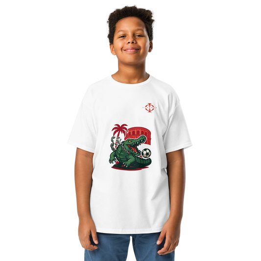 T-shirt enfant - Crocodile Nîmois - Blanc