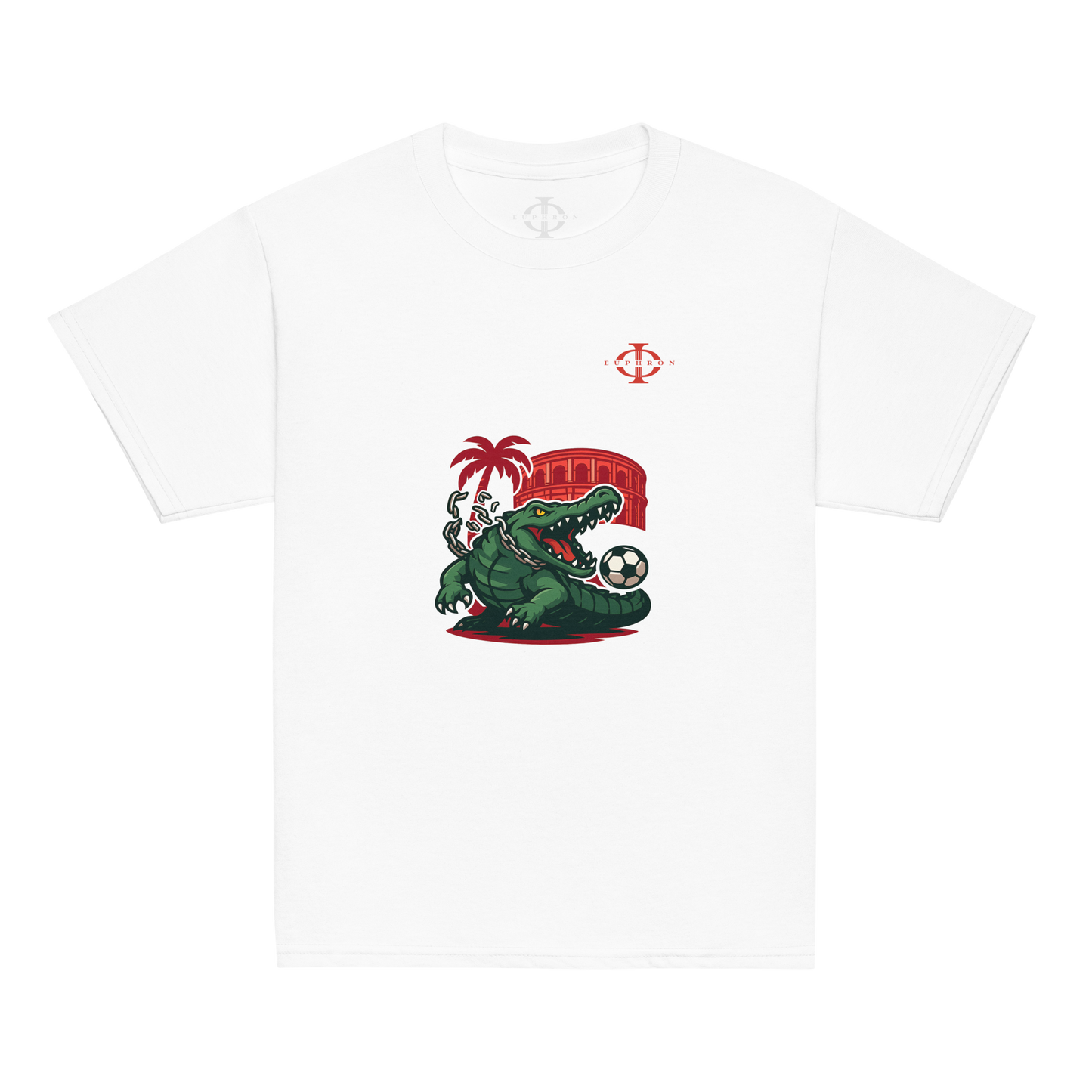 T-shirt enfant - Crocodile Nîmois - Blanc
