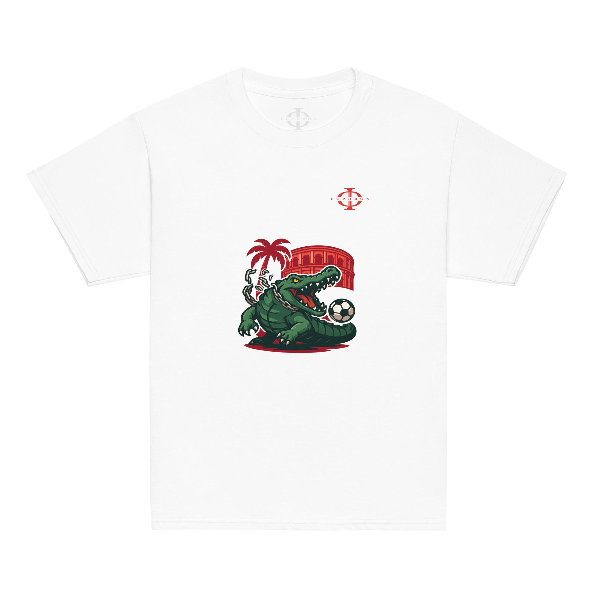 T-shirt enfant - Crocodile Nîmois - Blanc Euphron Store